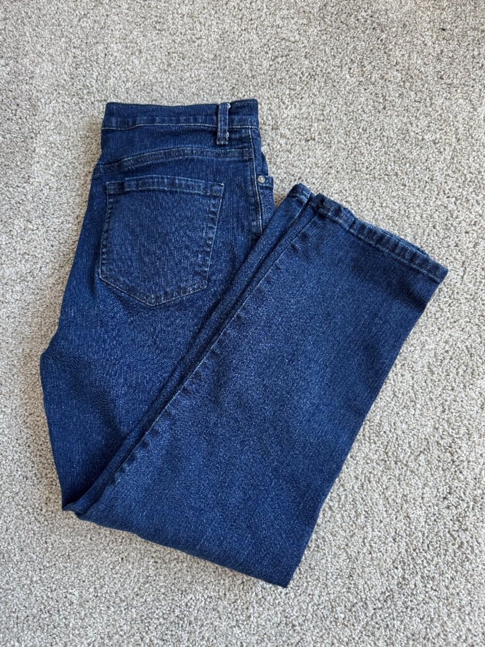 GLORIA VANDERBILT Amanda Classic High Rise Tapered Leg Blue Jeans - Sz 10 Short